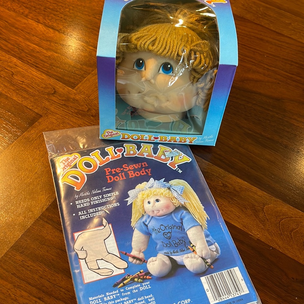 VINTAGE 1984 "THE ORIGINAL DOLL BABY" - HEAD & PRE-SEWN BODY - NEVER OPENED!